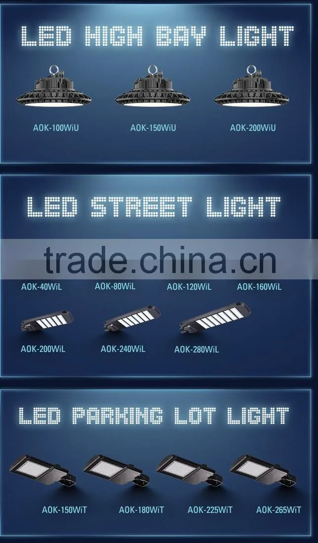 Alibaba Express China Manufacture Multiple Applications Street Light with UL cUL DLC Certification