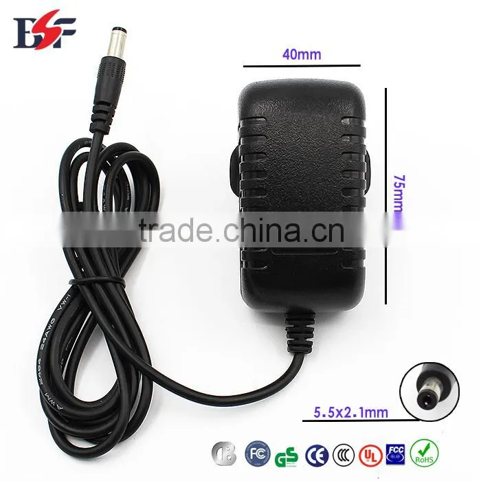 AC DC 9v1a power adapter UL FCC ROHS CE GB