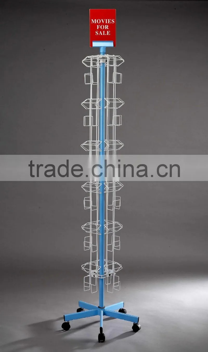 wire cd display rack for shop selling