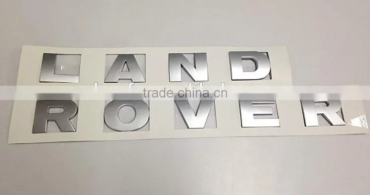 Hot sale car emblem 3D self-adhesive black ABS plastic car emblem custom