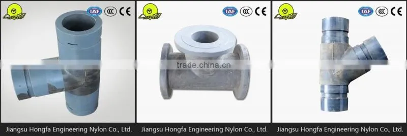 Nylon PA6 3 way pipe connector