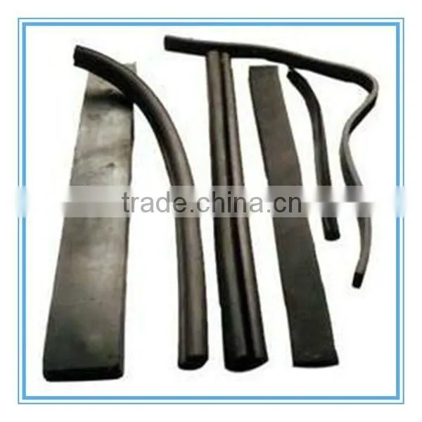 Moulded rubber strip