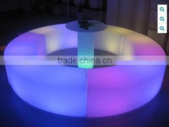 Commercial led circled glowing light chair led Furniture led table led chair General Use and No Folded Led Chair