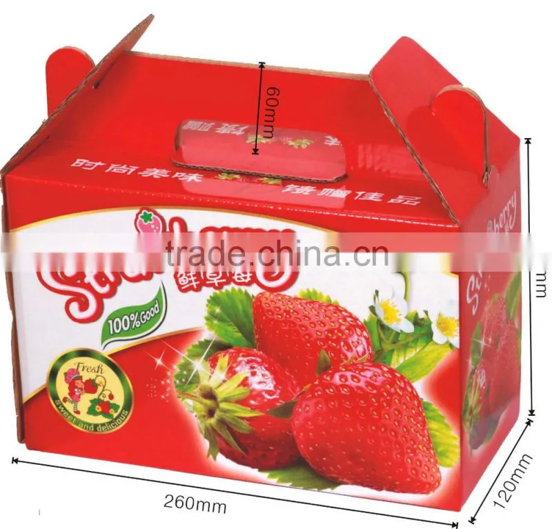 High quality corrugated fruit box,corrugated carton box
