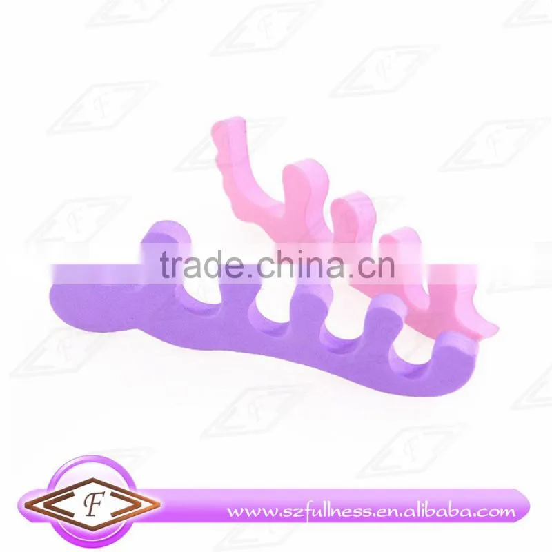 colorful foot shaped eva foam toe separators