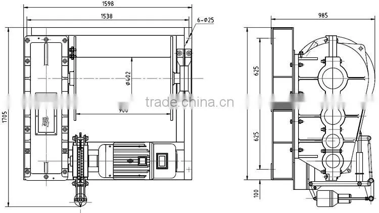 New design JK type mechanical winch