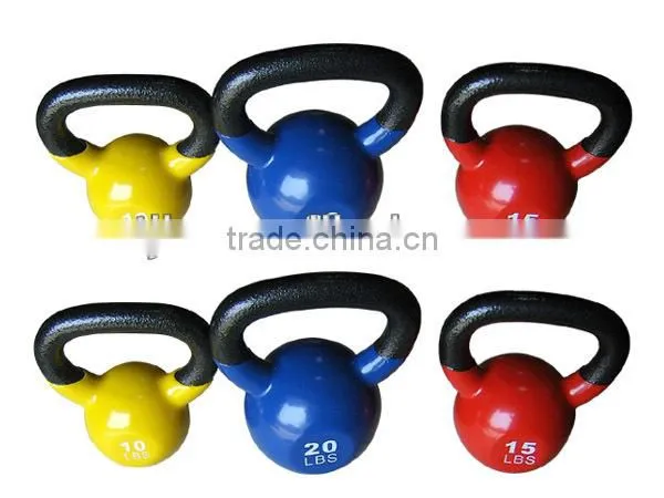 Customized Logo Printing Vinyl Competition Kettlebell