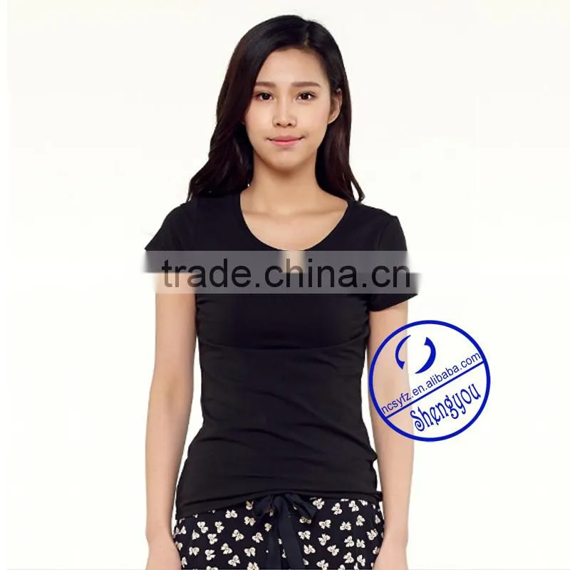 China supplier wholesale custom women cheap blank tshirt no lable