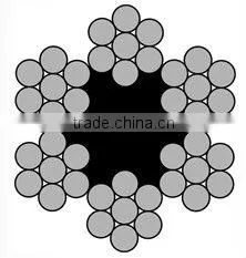 6x7 Braided Galvanised Wire Cable