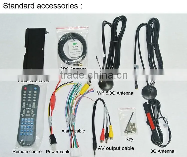 4 channel car mobile dvr 4g/3g andriod apple support