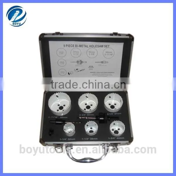 8PC HSS Bi-Metal Hole Saw Set