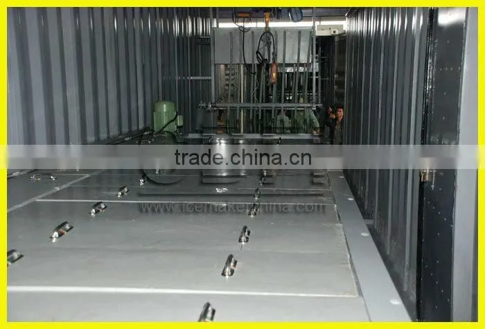 industrail containerized ice block machine with cold room