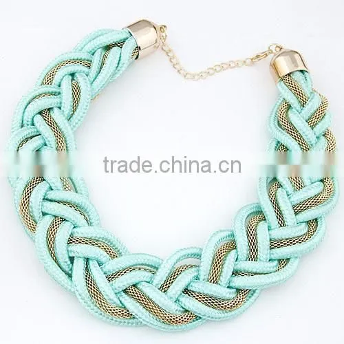 Jewelry Alibaba China Top Sale Latest Korean Fashion All-match Exquisite Alloy Fluorescence Rope Chain Necklace in Stock