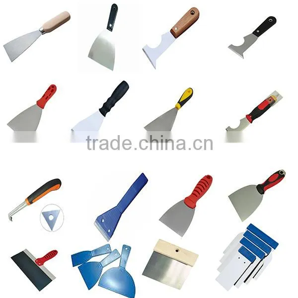 140mm carbon steel normal polished blade scraping knife with Wooden Handle tools construction