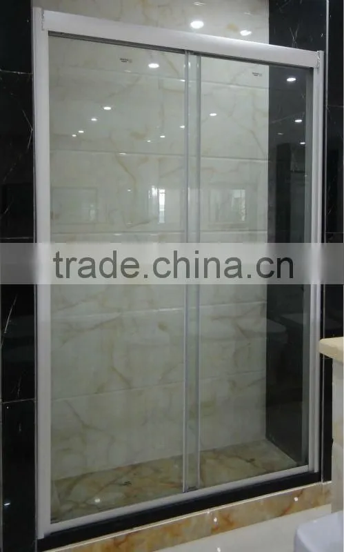 freestanding aluminum building shower glass door D16