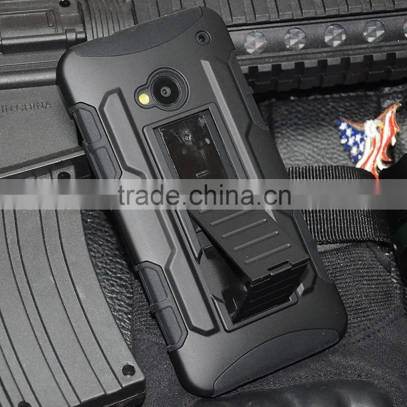 Factory directly Future Armor Impact Combo phone Case for HTC ONE M7