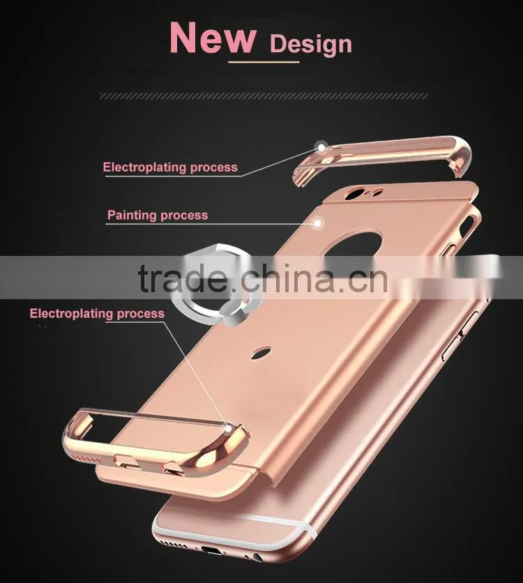 3 in 1 Combo With Holder Mobile Phone Case For iPhone 6 Plus