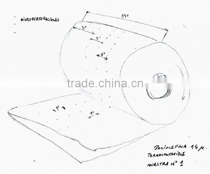 POF film with perforation