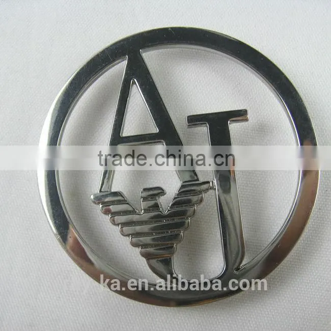 metal logo labels