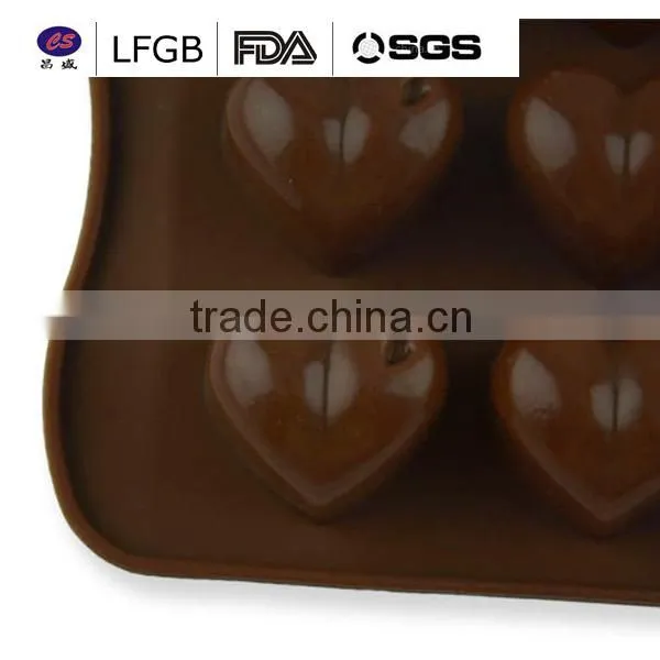 DIY mini heart shape factory price fashionable silicone cake molds