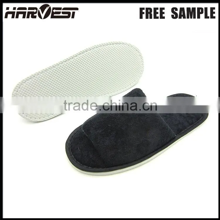 High quality cheap open toe indoor slippers for women , white open toe indoor hotel men slippers for men