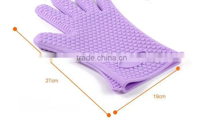 heat resistant silicon kitchen BBQ Cooking funny oven glove