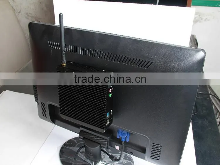 Thin Client Linux mini pc server fanless computer dual lan J1900 baytrial mini pc hdmi 1080p rj45 2G RAM 8G SSD