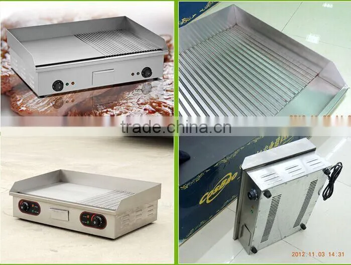 Electric Cast Iron Stainless Steel Griddle with CE certification