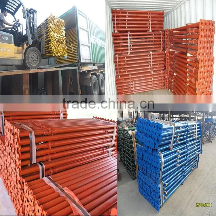 adjustable 2.1~3.8M painted/galvanized scaffolding steel props/shoring props