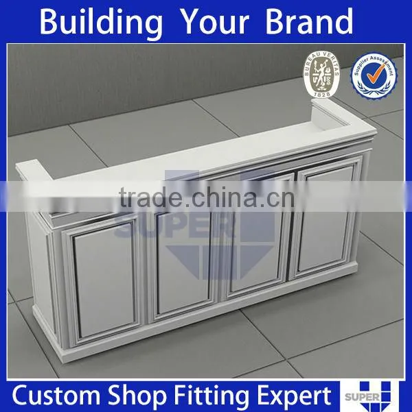 shop counter design pan shop,used counters,high gloss white shop counters