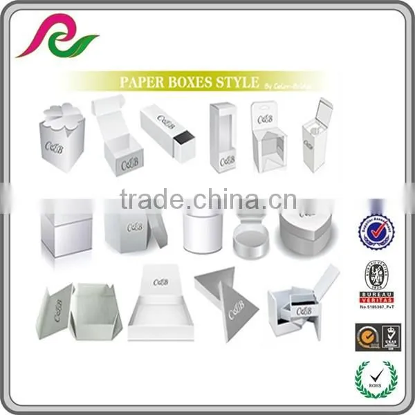Folding corrugated paper box for packing 12W LED light