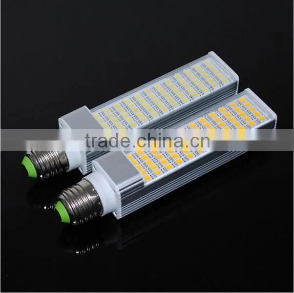 Aluminum Casting 15W Horizontal Plug light E27 LED lamp AC 85V 110V 220V 265V Ultra bright SMD 5050 60LEDs LED Corn Bulb
