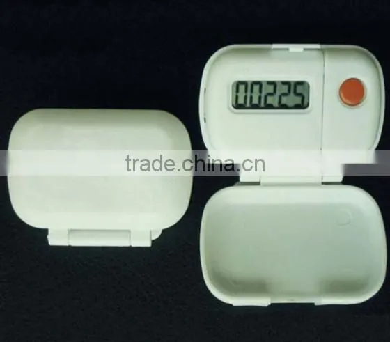 Portable Digital Single Function Flip Pedometer