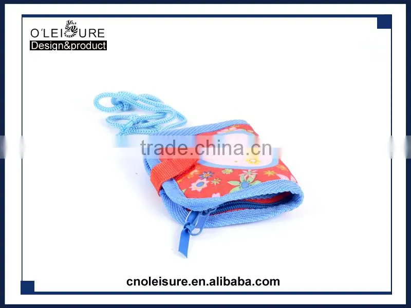Manual printing change purse Draw string zero wallet jitney bag