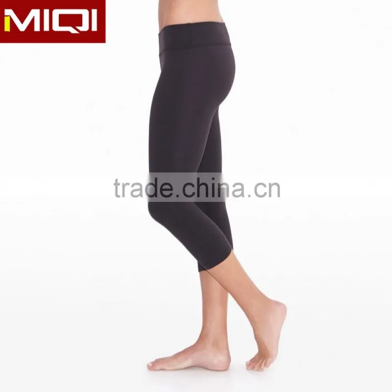 2016 custom sport apparel in premium SUPPLEX for women capris yoga pants