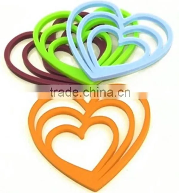 food grade custom hot pan silicone rubber coaster