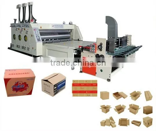 Semi automatic Printing and Slotting Die Cutting for Carton Box