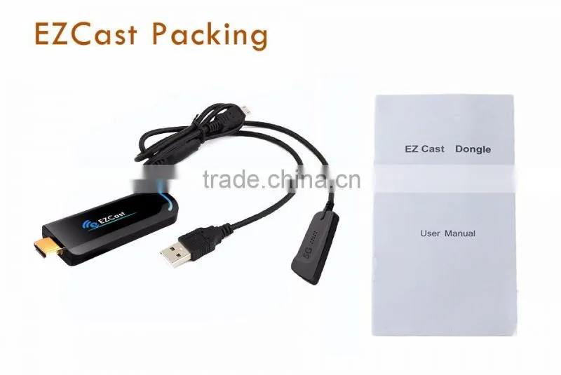 Ezcast 5G dual band wifi Smart TV Stick Miracast DLNA airplay wireless display dongle with APP