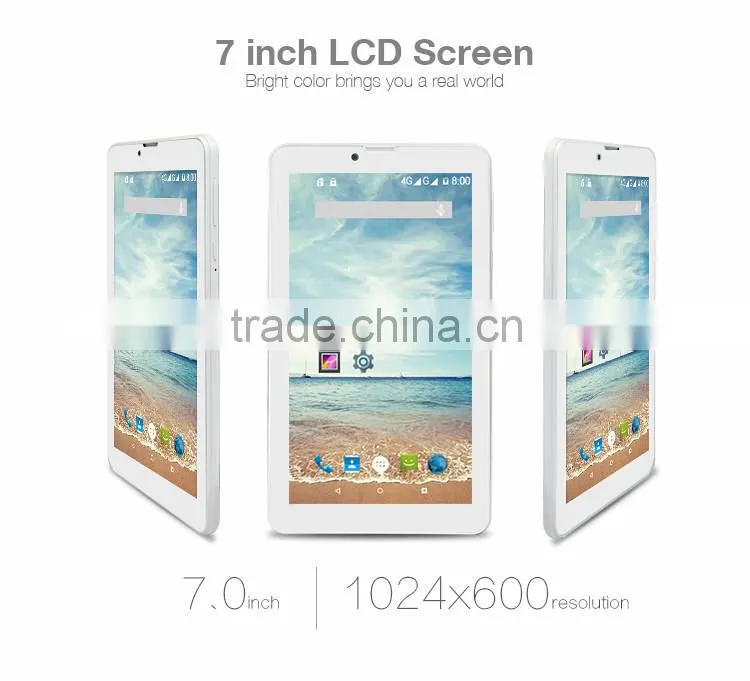 Newest created K7 7 inch 4g lte smartphone oem wifi tablet gps HD screen sd card slot