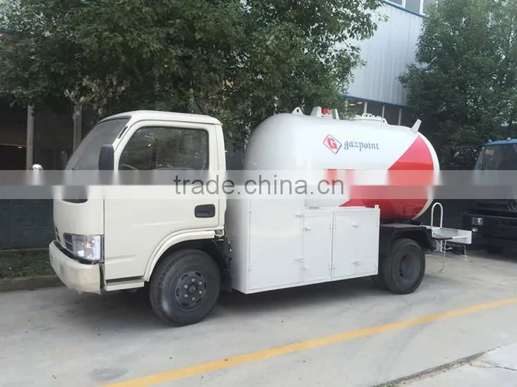 High performance Dongfeng 4x2 mini lpg tanker transportation truck