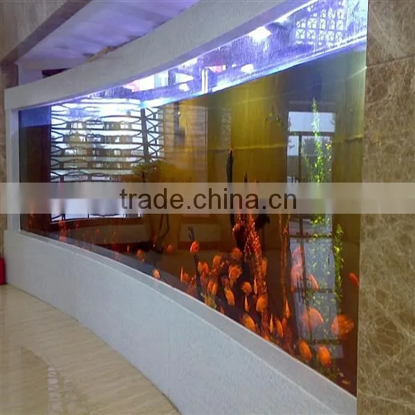 10mm to 350mm customized transparent thick acrylic aquarium panel supplier