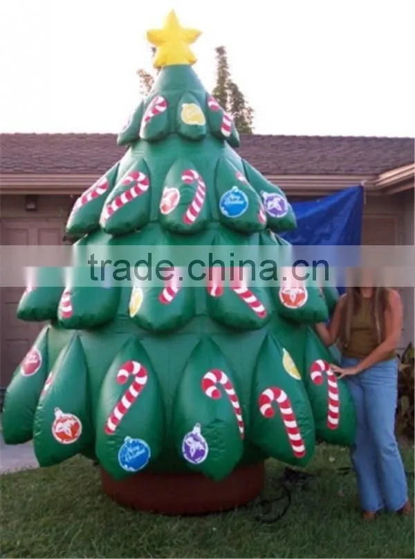 Christmas decoration tree,giant inflatable tree for yard,standing tree model for garden advertising