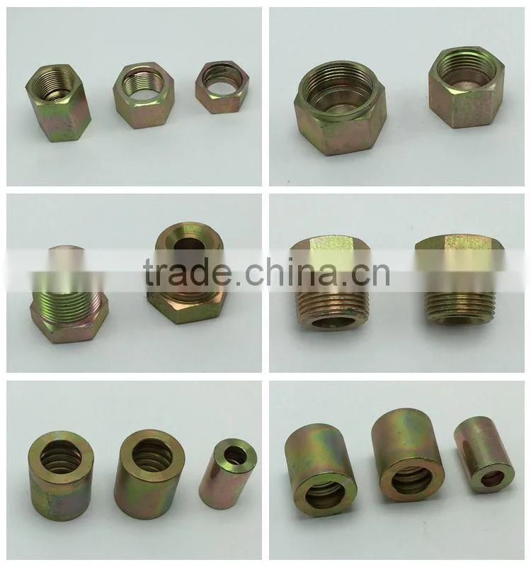 straight DIN swivel nut hydraulic fitting retaining nut hex nut