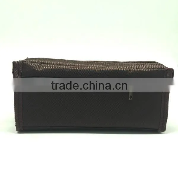 Brown Color School Stationery Zipper Pencil Case