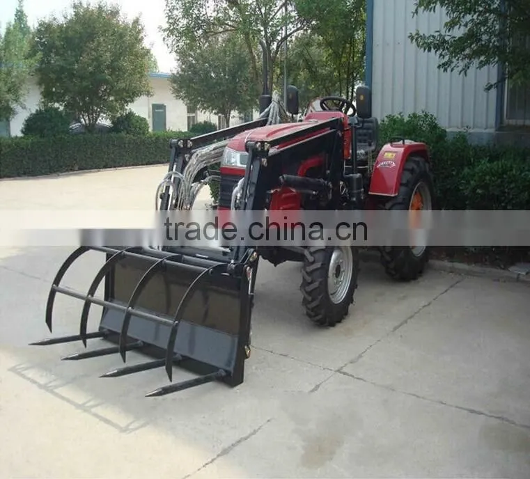 Silage grab for tractor front end loader