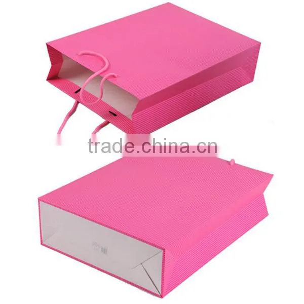Big Size 3 Colors Stripe Paper Shopping Bag