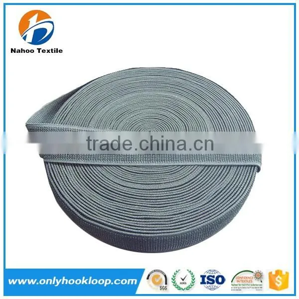 Elastic hook and loop strap, Customized elastic un-napped loop band