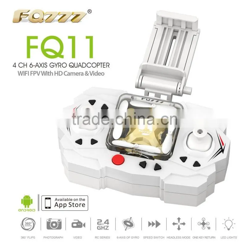 FQ777 FQ11 Wifi FPV With Foldable 3D Mini 2.4G 4CH 6 Axis Headless Mode RC Quadcopter RTF