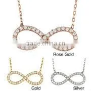 925 Sterling Silver Infinity Necklace Infinity Pendant Infinity Necklace Jewelry