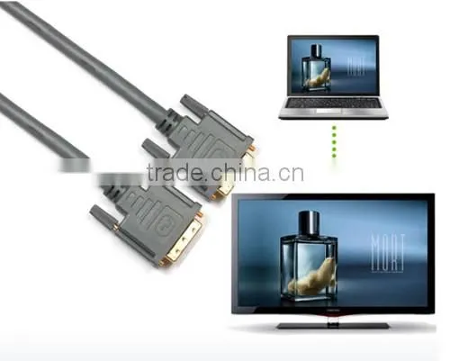 DVI DVI-D Dual Link (24+1 Pin) Male to Male Digital Video Cable, Black